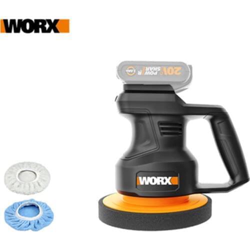 WORX 20V WX858 Cordless Electric Polisher 3800rpm 178mm Auto Polishing Machine Car Polisher Floor Sanding Waxing Tools