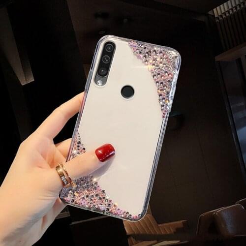 For Huawei P Smart plus Cases Diamond Cover honor 20 10 6c pro 3D Bling Shell for Huawei P9 Lite Mini y5 y6 y9 Prime 2019 2018