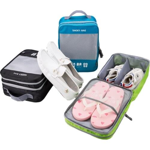 Travel accessories Storage Bag Portable Organizer Bags Shoe Sorting Pouch Waterproof Shoes Bag can hold 3 pairs of shoes