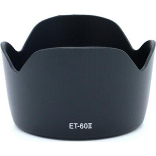 ET-60 II Lens Hood For EF 75-300mm F/4-5.6 III 4-5.6 II USM EF-S 55-250mm 75-300mm F/4-5.6
