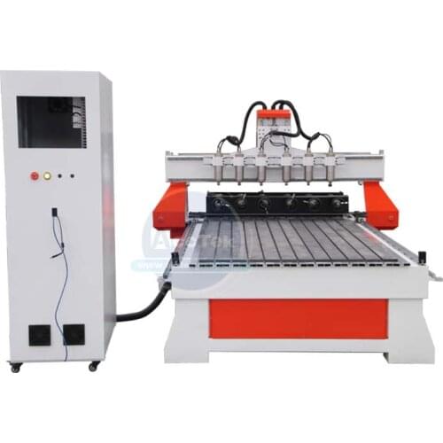 Cnc router woodworking machinery multi heads 1325