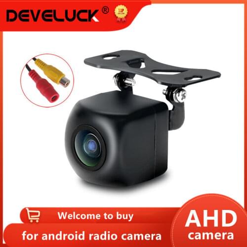 Develuck Rear View Camera Waterproof Night Vision 12V Reverse Cam Universal IP68 Backup Camera for Head Unit Audio Car Monitor