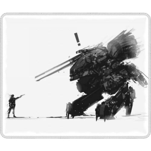 Metal Gear Solid MGS Crazy Mouse Pad Lockedge Mouse Mats Natural Rubber Computer Keyboard Desk Pad