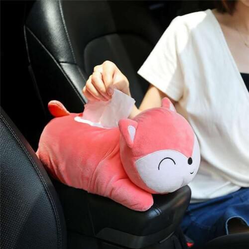 Creative Cartoon Cute Animal Home Kitchen Tissue Box For Car Interior Products Car Armrest Box Living Room Tissue Canister
