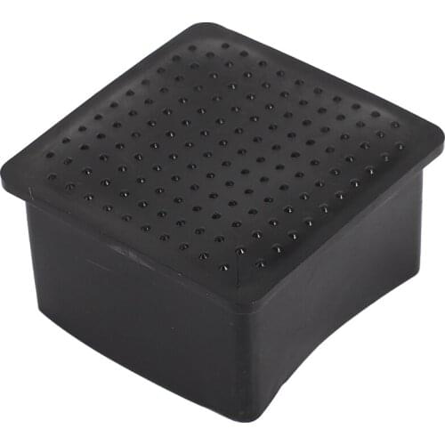 Square Black Rubber 50mmx50mm Foot for Table Chair Leg