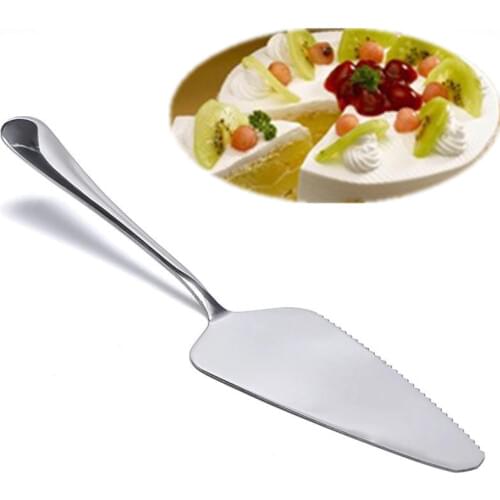Stainless Steel Cake Pizza Shovel Wedding Birthday Cake Slicer Cutter Pastry Decorating Tools Bakeware Cream Spatula Divider