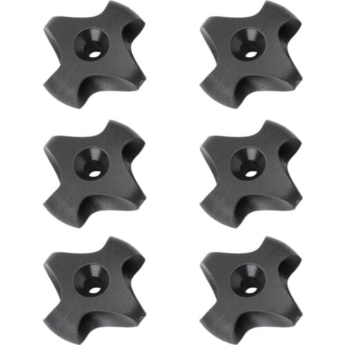 6 Pieces Black Nylon Deck Line Guide Canoe Marine Boat Kayak Fitting