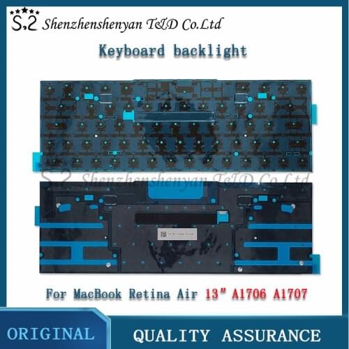 New A1706 A1707 Keyboard Backlight Black Cover Foil Paper Shield Backlit For Apple Macbook Pro Retina 13 "15" Late 2016 Mid 2017