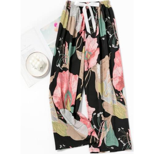 Multi Color Plaid Printed Cotton Pajamas Trousers Fashion 2021 Women Men Pajamas Bottoms Soft Pyjamas Harajuku Pants Sleepwear