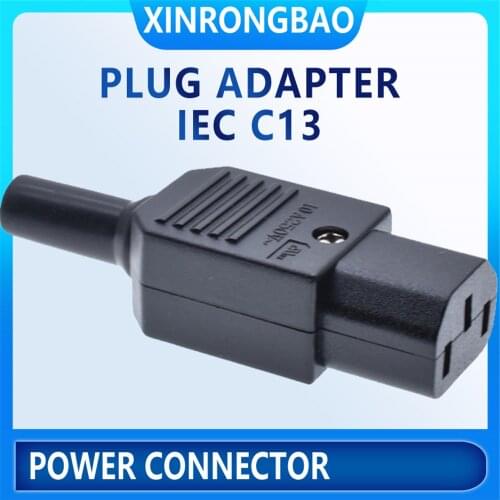IEC rewireable plug C13 Industrial plugs and socket 1 buyer high-quality UL certification 10A 25v Power connector plug