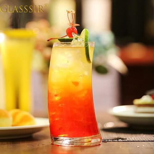 Clear Glass Cup Heavy Base Glassware Drinking Wine Cups for Whiskey Vodka Brandy Bourbon and Best Selling Liquor Beverage Cups