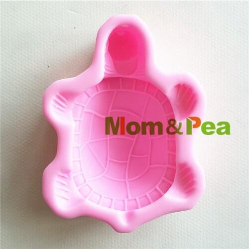 Mom&Pea 1401 Free Shipping Turtle Silicone Mold Cake Decoration Fondant Cake 3D Mold Soap Mold Food Grade