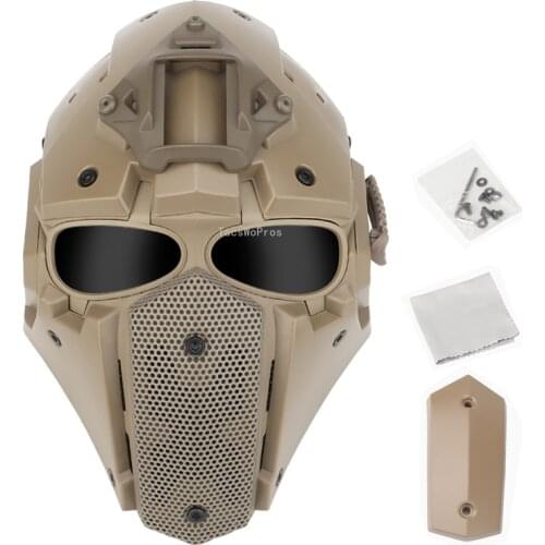 Tactical Paintball Mask Steel Mesh Breathable Army Airsoft Paintball CS Protection Mask Military Combat Shooting Full Face Masks