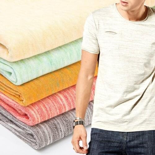 50*150cm Rainbow Natural Cotton Fabric Cotton Knitted Fabric Babys Clothing Home Leisure T-shirt Clothes