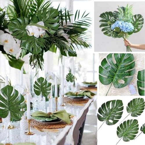 Tropical Leaf Hawaiian Luau Safari jungle beach birthday wedding bridal shower Bachelorette Party Table centerpieces Decoration
