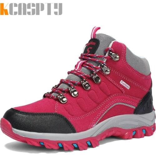 Outdoor Waterproof Hiking Boots Men Women Winter Shoes Walking Climbing Hiking Shoes Mountain Sport Boots Hunting Mens Sneakers