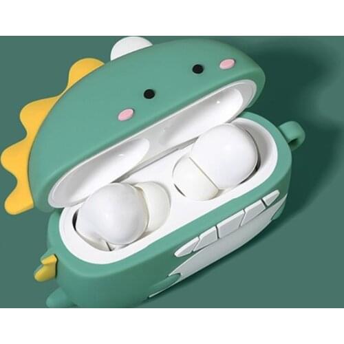 Cute Dinosaur Dustproof Protective Cover Silicone Case for Honor Earbuds X1