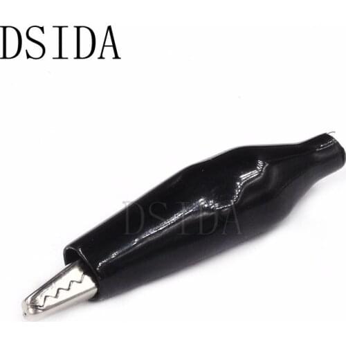 10PCS Black Alligator Clip 35mm 3.5cm Power Clamp Test Clip Power Clip