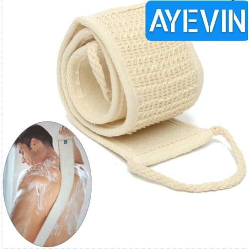 Ayevin Natural Soft Exfoliating Loofah Bath Shower Unisex Massage Spa Scrubber Sponge Back Strap Body Skin Health Cleaning Tool