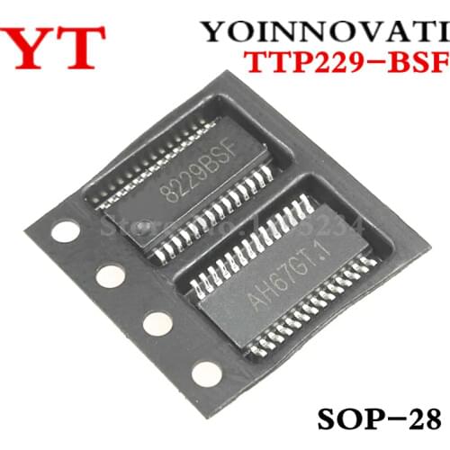 10pcs/lot TTP229-BSF TTP229-B TTP229 8229BSF SSOP28 16 IC best quality