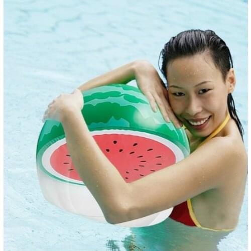 2019 28cm 3D Inflatable Watermelon Orange Shape Water Balloons Beach Ball Sport Swimming Pool Game Float Toys For Adult kids