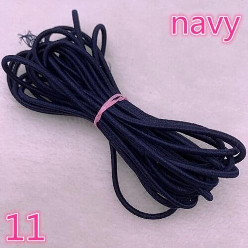 5 Yards/lot 2.0 2.5mm Hight-Elastic Bands Spool Sewing Band Round Elastic Cord Diy Handmade Sewing Materials #11