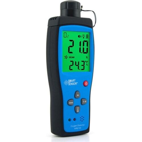 AR8100 Air Quality Monitor Gas Meter O2 Oxygen TEMP Detector Analyzer Handheld