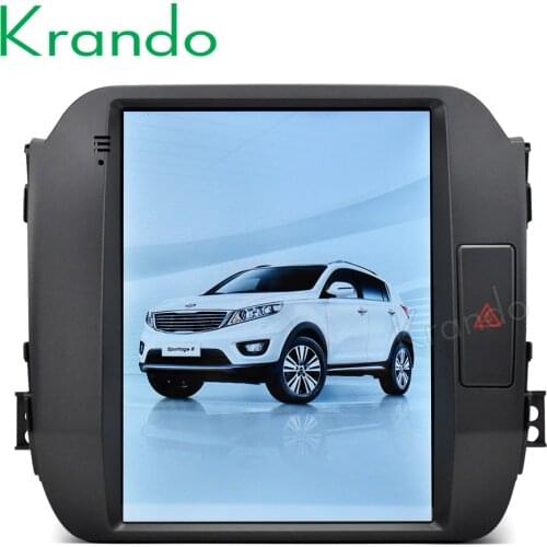 Krando Android 8.1 10.4" Vertical tesla style big screen for kia sportage 2010 2011 2012 2013 2014 2015 car navigation system