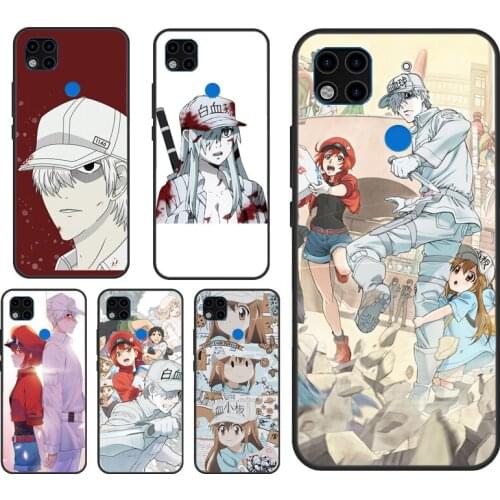 Cells at Work Phone Case For Xiaomi Redmi Note 10 9 Pro 8T 9S 7A 8A 9A 9C 9T K40 Redmi Note 8 Pro Cover
