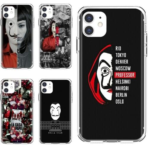 Case Cover For Xiaomi mi Redmi Note 3 4 4X 5 6 7 8 8t 9 9s 9t 10 pro lite La-Casa-De-Papel-Money-Heist