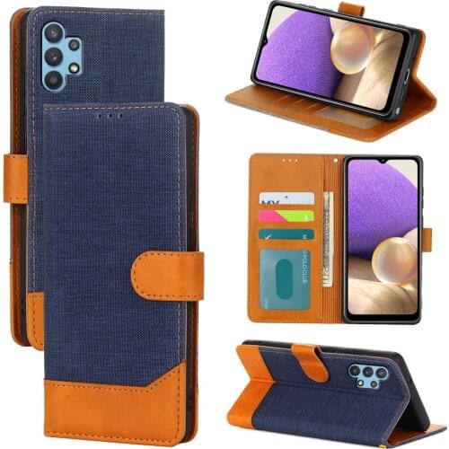 Fashion Cloth Pattern Phone Cover For Samsung Galaxy A32 Case Flip Wallet Leather Etui Book On Samsung A32 A 32 Case Coque Funda