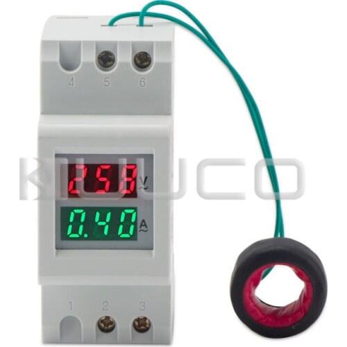 Digital Tester AC 80.0~300V/100A Voltmeter Ammeter 2in1 Panel Meter AC 110V 220V Voltage Current Meter