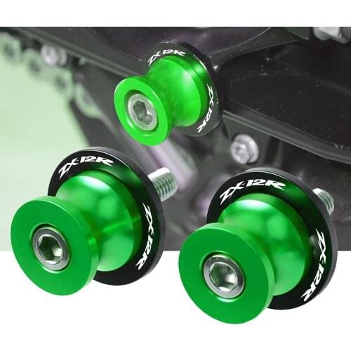 Motorcycle Aluminum Swingarm Slider Spools 8mm/10mm Stand Screws Cover FOR KAWASAKI ZX-12R ZX 12R 2000 2001 2002 2003 2004 2005