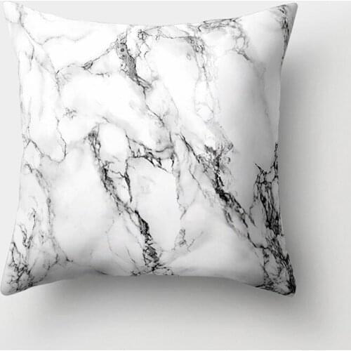 WINLIFE Geometric Pillow 45x45cm Marble Texture Throw Pillow Case for Home Decor