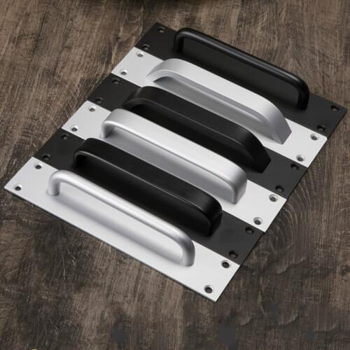 JD Matte Aluminum Alloy Door Handle Black Door Handle Simple Modern European Door Handle