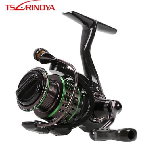 TSURINOYA KINGFISHER 800/1000/1500/1500S Spinning Reel 11BB/5.2:1 Carbon Body Lure Fishing Reel Peche Molinete Replaceable Spool