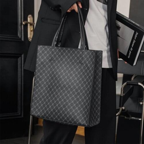 Tidog Korean mens bag leisure fashion one shoulder steamed tote bag