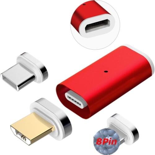 2.4A Micro USB Magnetic Adapter Fast Charging Data Transmit Support Micro USB to Micro USB Type-C Magnetic Charger for HuaWei