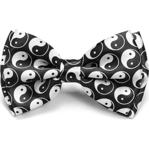 Bow ties Fashion"Gossip /Tai Chi" Pattern Bow tie Mens Unisex Tuxedo Dress Bowtie Party Tie Gift Cravat Butterfly Knot Neckwear