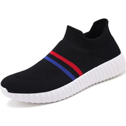 Men Sneakers Breathable Casual No-slip Man Vulcanize Shoes Male Air Mesh Slip On Wear-resistant Shoe Zapatillas Mujer