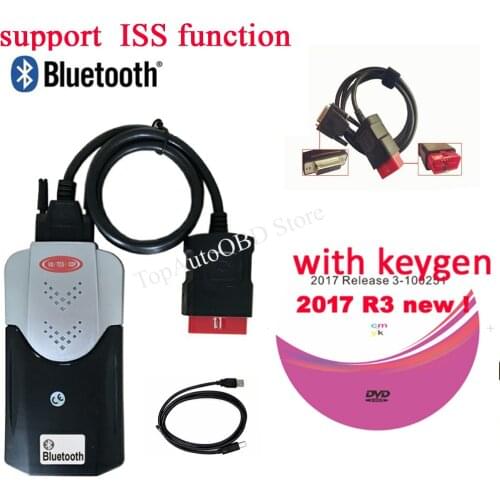 Newest version 2017.3 keygen obd obd2 vd tcs pro plus Manufacture support more language with bluetooth for delphis scanner