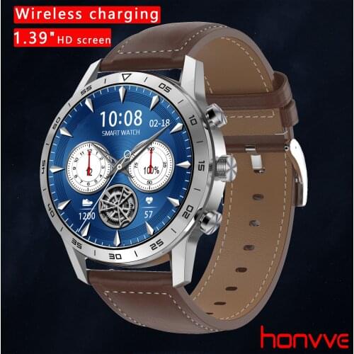2021 new mens business smart watch wireless charging Bluetooth call music player waterproof password smart Watch