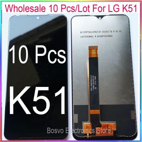 Wholesale 10 Pcs / lot for LG K51 LCD Screen Display with Touch Digitizer Assembly k500 k500um