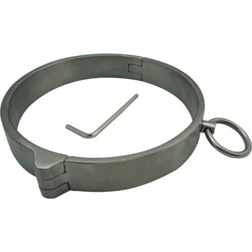 Dia118mm 135mm for choose stainless steel Neck Collar Adult Slave Role Play metal For male female SM bondage Sex Game couple toy