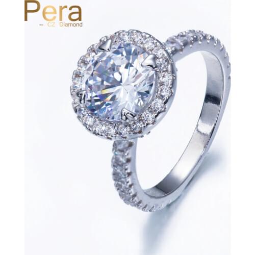 Pera CZ Wedding Rings