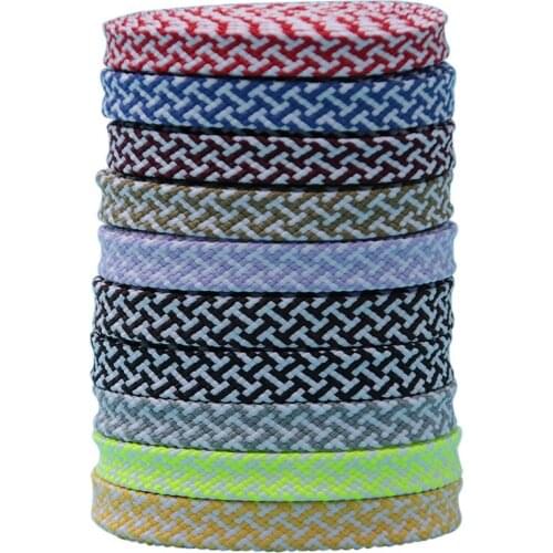 Coolstring Official Shoelaces Store 7MM Double-Color Combination Flat Shape Kid&Adult Polyester Laces For Bulk Custom Cordons
