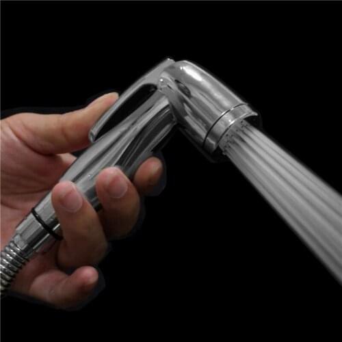 Handheld Toilet Shattaf Single Way Bathroom Bidet Faucet Sprayer Shower Head Kitchen Pull Out Replacement Spray Nozzle Chrome