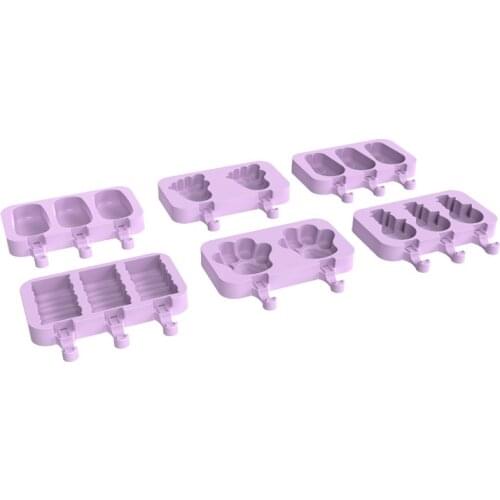 Silicone Ice Cream Mold Popsicle Molds DIY Homemade Cartoon Pop Maker Mould