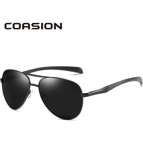 COASION Brand Design Pilot Sunglasses Men Polarized Women Sun Glasses for Driving Aviation Frame lunette de soleil CA1485