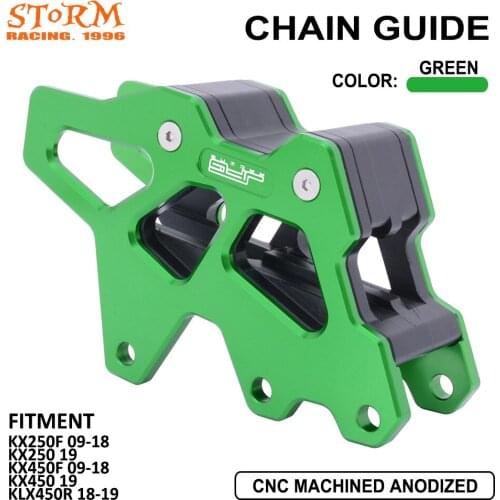 CNC Motorbike Protector Chain Guard Guide For Kawasaki KX250 KX450F KX450 KLX450R 250 450F 450 F 450R 450 R 09 10 11 12 13-18 19